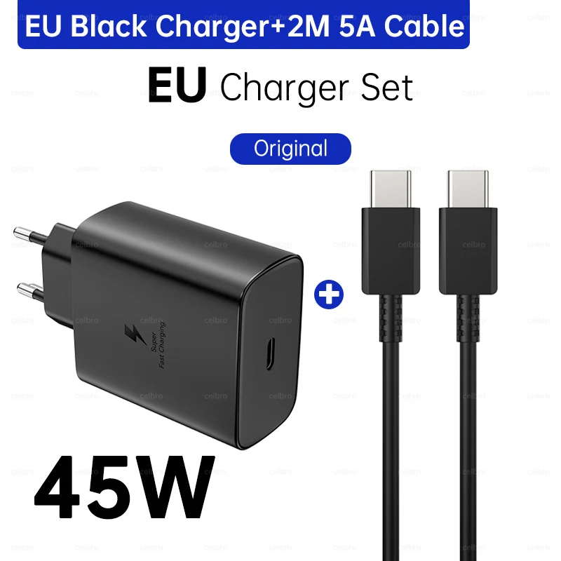Super Fast 45W USB-C Charger with 2M Cable