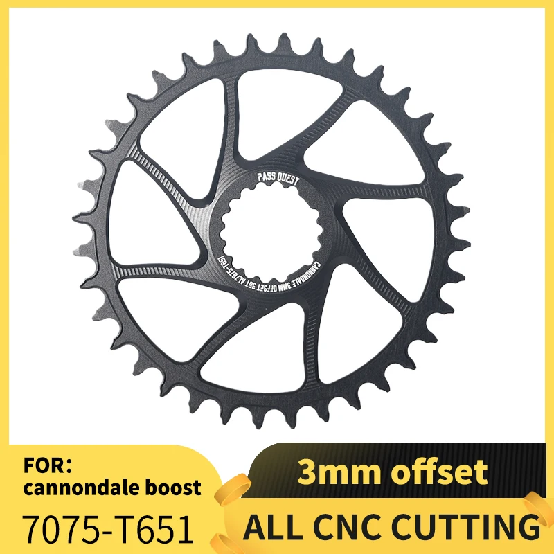 

Pass Quest For CANNONDALE si ss 0mm 3mm Offset Bike Chainwheel 28T 30T 32T 34T 36T 38T 40T 42T bicycle Chainrings mtb Bike parts