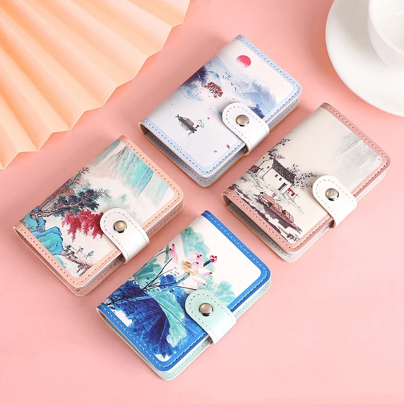 Wallet Card Holder Credit Card Holder Card Holder Card Wallet Id Card Case Business Card Holder Id Card Holder Document Card Wallet Wallet Card Bag Anti Thief ID Cards Holders Scenery Cute Business Shield Card Holder Organizer Coin Pouch Wallets Bag Bank Credit Bus Card Cover