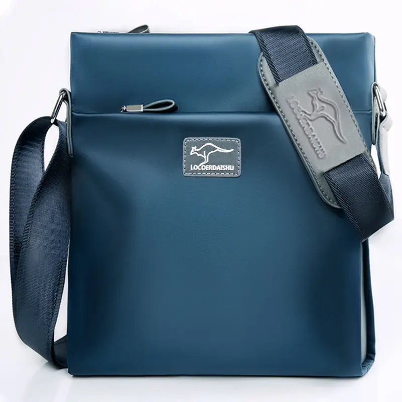 Sac à bandoulière de marque pour hommes, sac à bandoulière imperméable en tissu Oxford, sac à sangle de voyage, sac à bandoulière d'affaires de grande capacité pour hommes 1