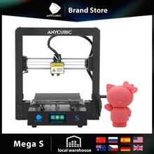 ANYCUBIC Mega S – imprimante 3D, lit d'impression magnétique, nivellement facile, FDM, Kit impresora 3d