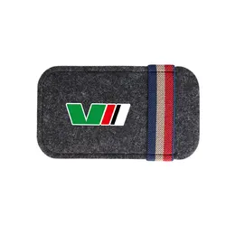 Universal Car Interior Sun Visor Storage Box and Sunglasses Clip Holder (VII Dark Gray)