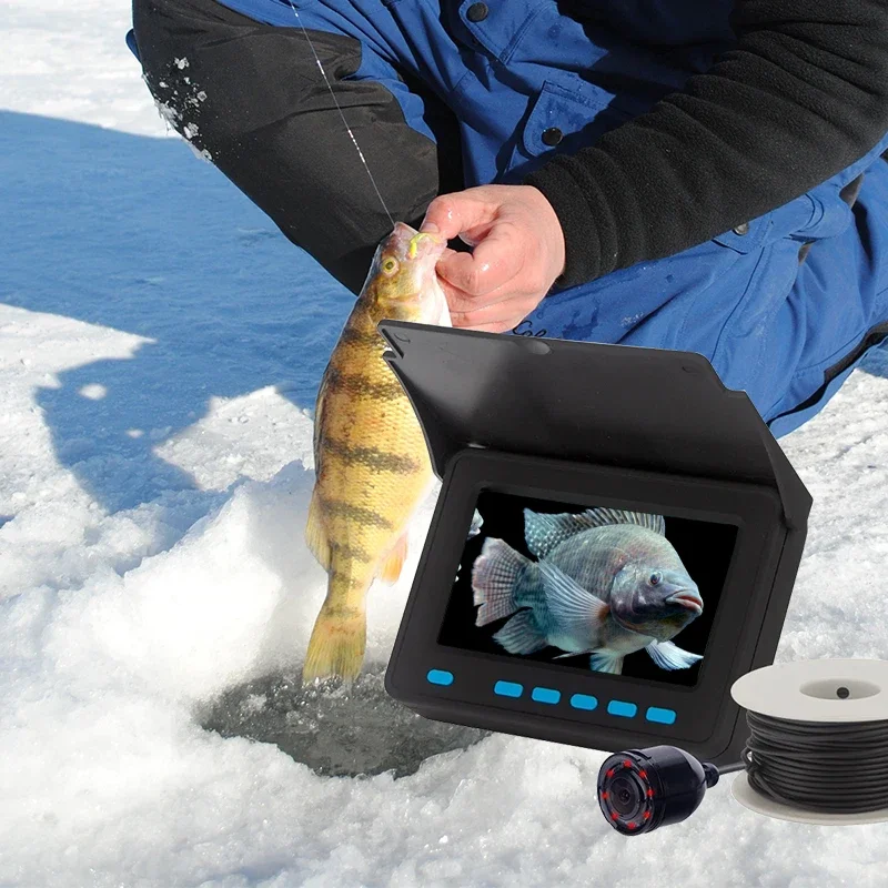 Fish Finder WF25C Fishing Camera Monitor 4.3 Inch LCD Screen 1200TVL Underwater Fishing Waterproof IP68 IR Underwater Camera