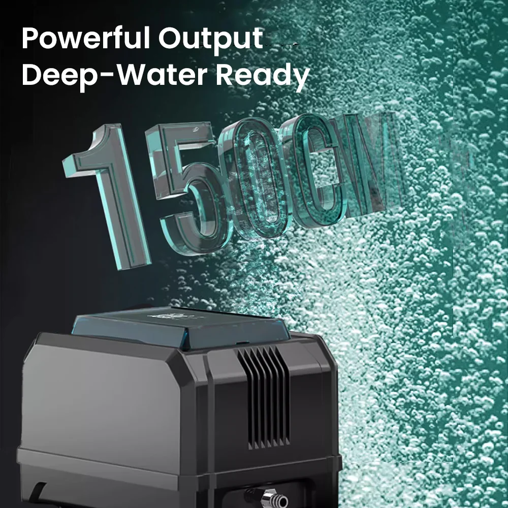 Picture of Fish Note H1 Series Aquarium Oxygen Generator Water Pump Dual Chamber ...