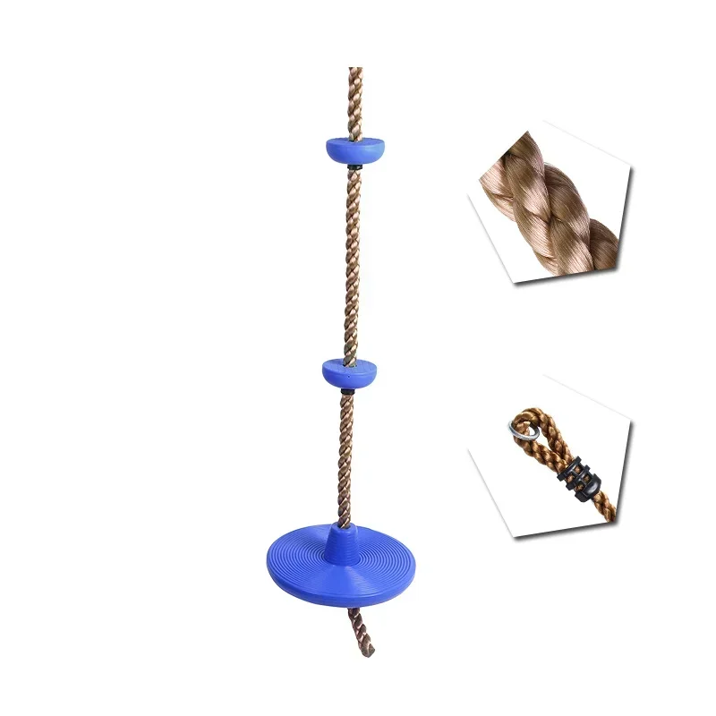 Playground Swing with Platforms And Disc Swing Seat Climbing Rope Tree Swing Set Accessories Outdoor For Kids