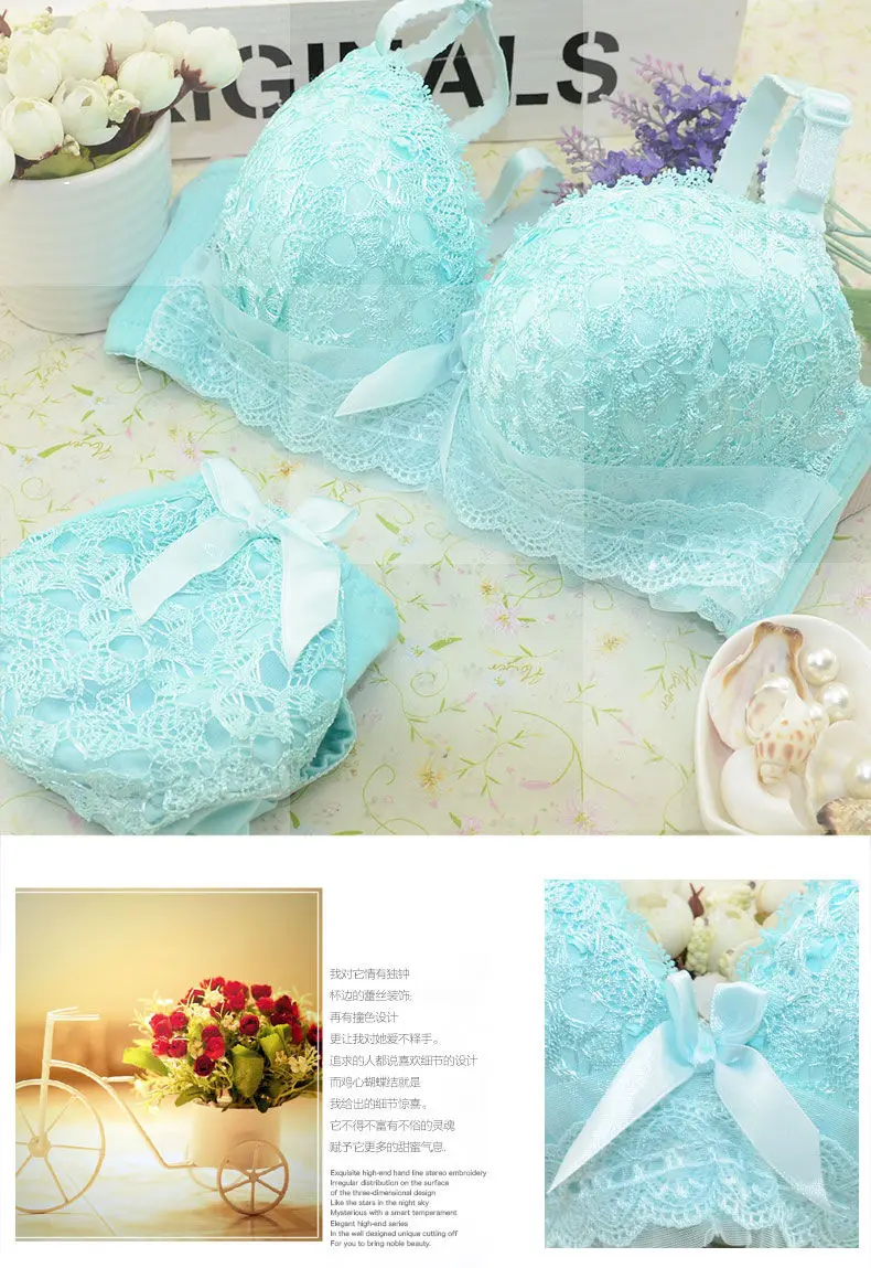 Dam bh set sexy bralette och underkläder lingerie set för damer_voghion.com