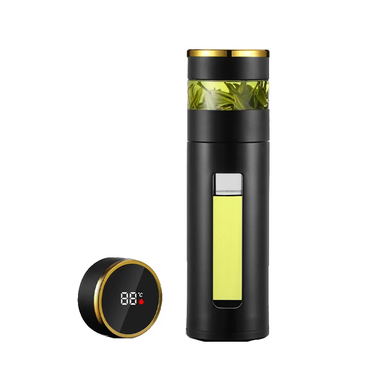 Hot Sale Tea Water Separation Bottle With Led Temperature Display