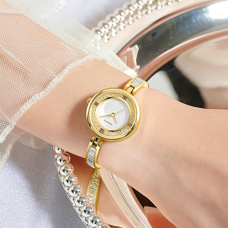 

Gold Bracelet Women Watches For Ladies Wrist Watches reloj mujerQuartz Full Steel Female Clock relogio feminino Top Brand Luxury