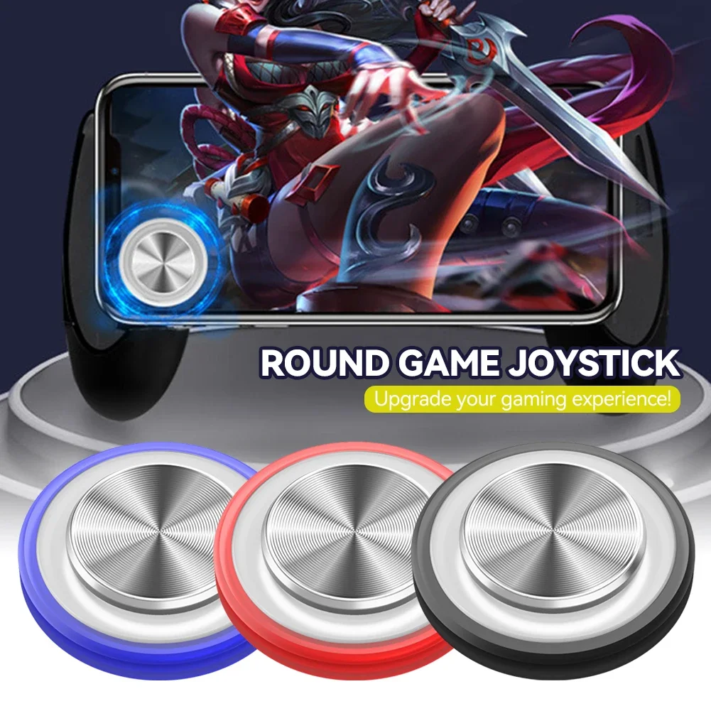 360D Control Round Game Joystick Suction Metal Gaming Controller for Mobile Phone Rocker Tablet Android