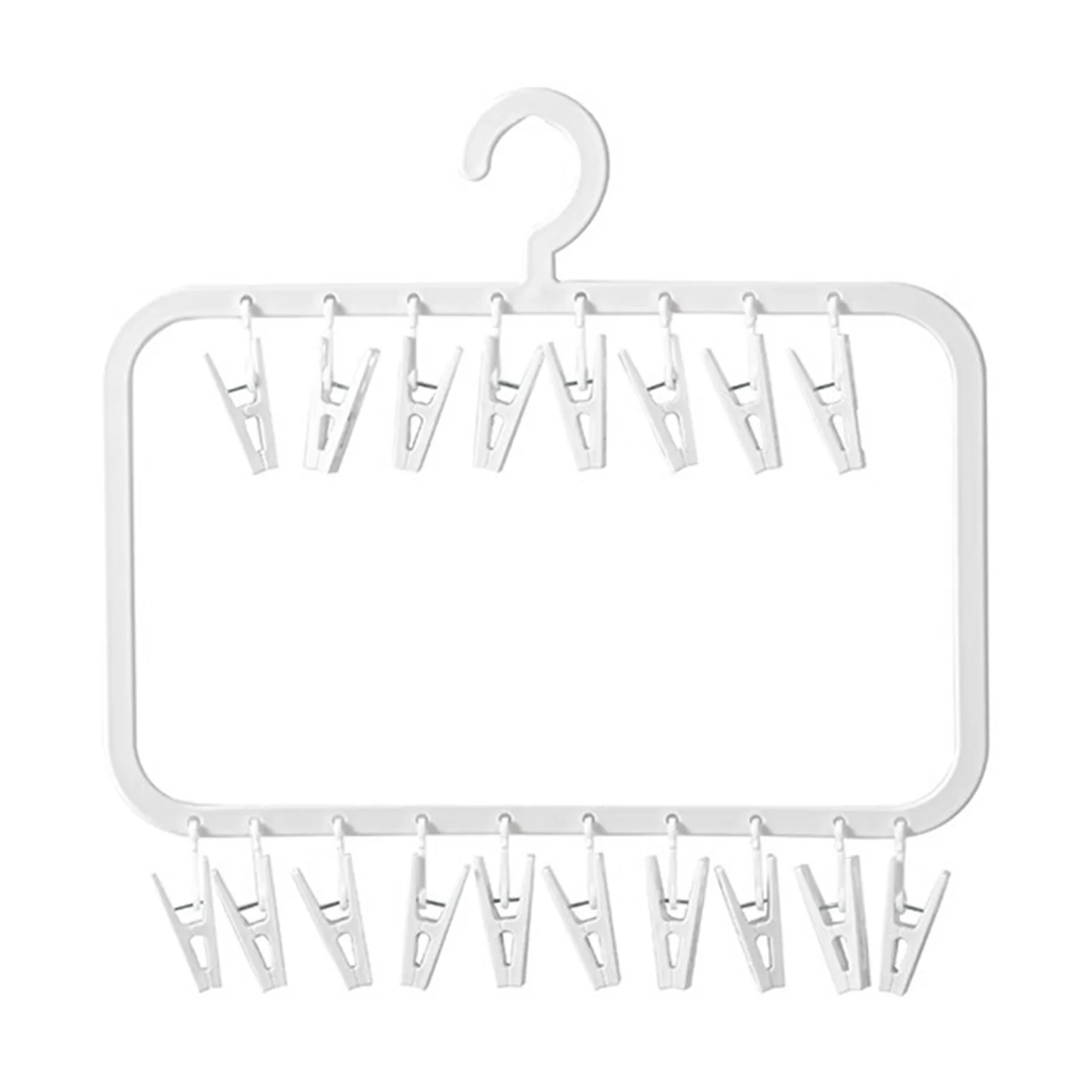 Clothes Hanger for Drying Socks with Sturdy Material Double Layer Clothes Hangers Suitable for Keep Closet Neat and Organized 6