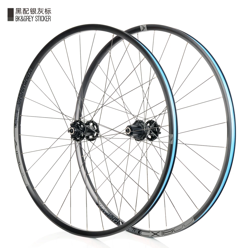 KOOZER CX1800 High Performance Gravel Off Road Bicycle Wheel 28Hole F2/R4 Bearing 72 Click System 700C Disc Brake Aluminum Wheel