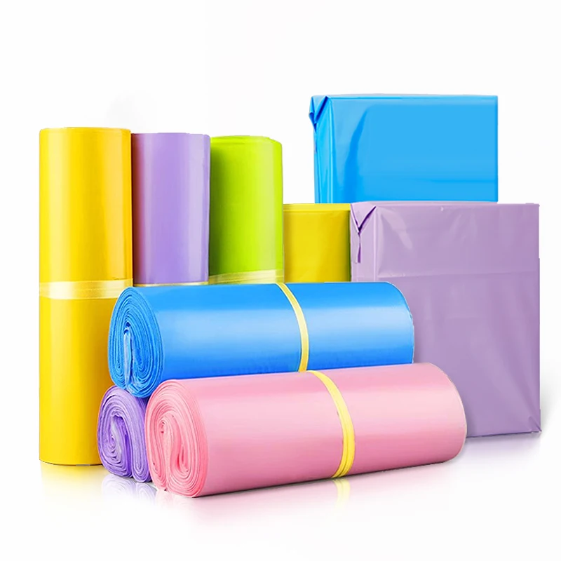 Colorful PE Plastic Courier Bag Self Adhesive Sealed Waterproof Envelope Mailing Bags Logistics Shipping Packaging Express Bag