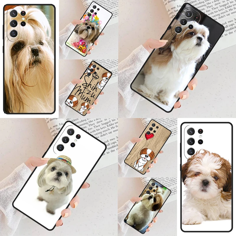 Чехол Shih Tzu Shitzu для Samsung Galaxy S24 S23 S22 S21 Ultra S10 Note 10 Pro S20 Plus FE S9 S8