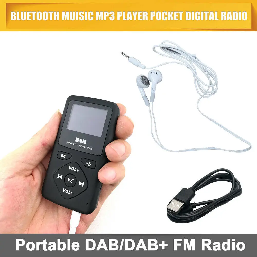 Portable Digital DAB FM Radio MP3 Player with Bluetooth