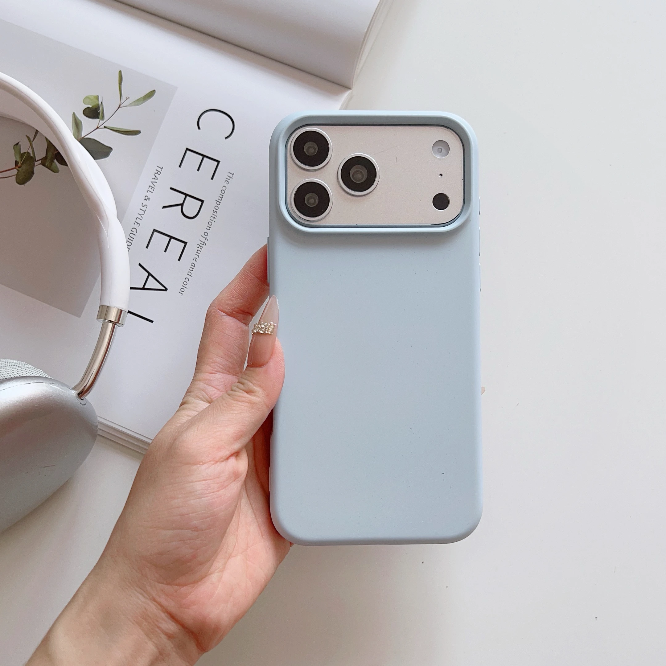 Premium Liquid Silicone Shockproof Phone Case with Matte Skin Feel - Soft Back Cover