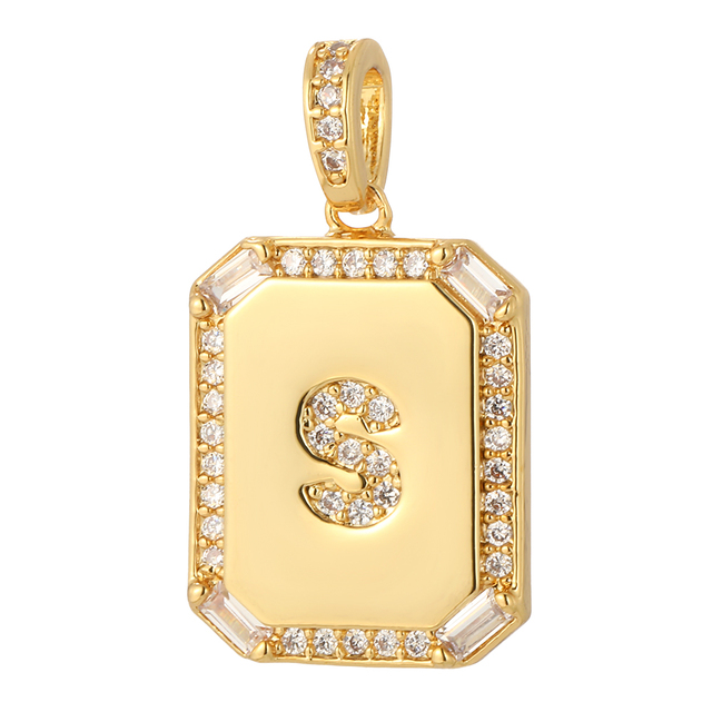 26 Letter Alphabet Charms for Necklace Keychain Diy Accessories Gold Name Charms for Jewelry Making Supplies initial pendant