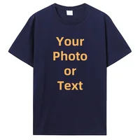 T-shirt personnalisé T-shirt personnalisé T-shirt personnalisé bricolage imprimer votre photo marque Logo texte hommes femmes coton Premium cadeau t-shirts 3