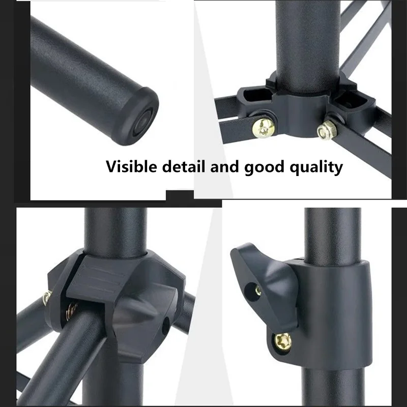 0.6M 1.3M 1.5M 1.7M 1.9M Foldable Tripod Stands Holder with 1/4inch Screw for LED Ring Flash Light Softbox Photo Studio