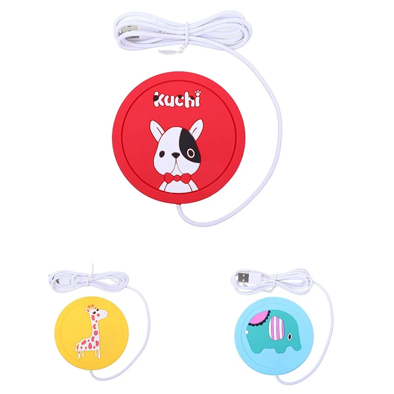 

Top Sale USB Cartoon Cup Warmer Heat Beverage Mug Mat Keep Drink Warm Heater Mugs Coaster