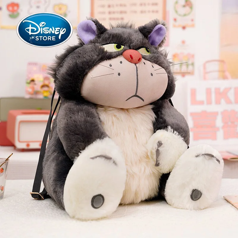 

50CM Disney Lucifer Alien Monster Plush Schoolbag Backpack Cute Soft Cartoon Stuffed Animal Bag For Girl Kids Gift
