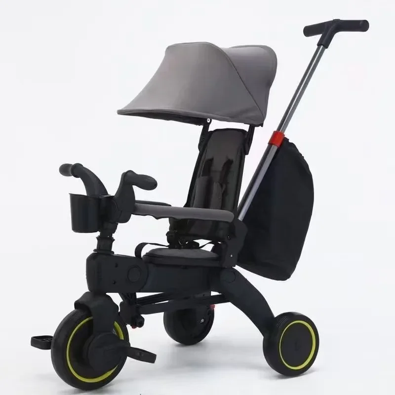 

Baby Stroller Foldable Children's Three-wheeled Travel Stroller Lightweight Pedal Car Portable Boardable Three-wheeled Stroller