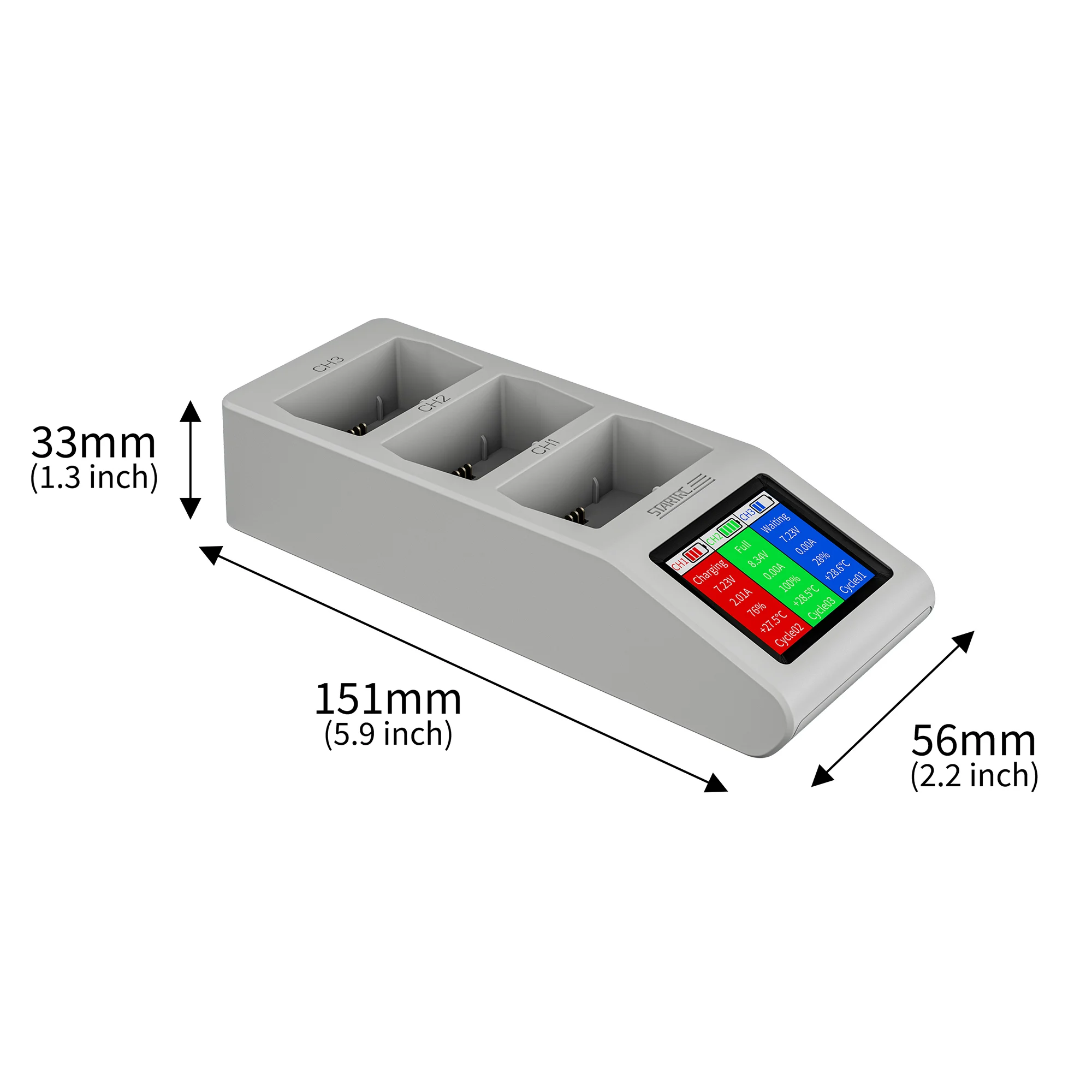 Hub de charge DJI Mini 3 Pro/Mini 3 avec affichage numérique
