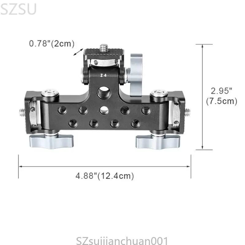 SZSU Aluminum Alloy 3-Position Live Streaming Stand Holder PTZ Adapter Mount Base