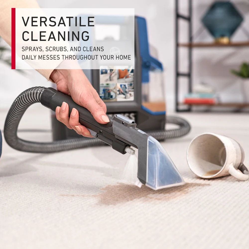 مكنسة هوفر سبوتليس المحمولة، منظف البقع خفيف الوزن...