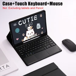 LED Magic Keyboard Case with Wireless Mouse Integration - Tab S9 Ultra 14.6in (Black C)