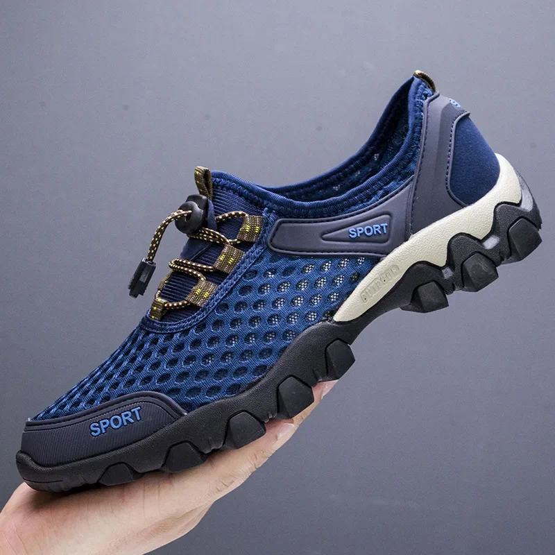 2023 Men Casual Sneakers Breathable Mesh Shoes Mens Non-Slip
