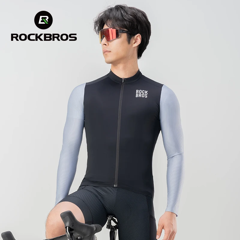 ROCKBROS color blocked cycling jersey man summer MTB road breathable comfort cycling maillot 3D cut racing bicycle shirt