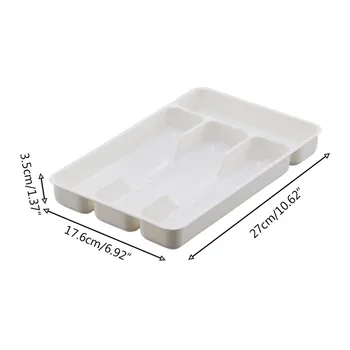 Kitchen Tools Drawer Organizer Tray Spoon Forks Cutlery Separation Finishing Rack Storage Box Large Appliance Rolling Tray 6