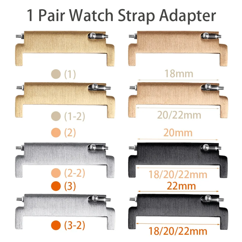 Versatile Quick Release Pin Watch Strap Adapter - Metal Connector Accessory