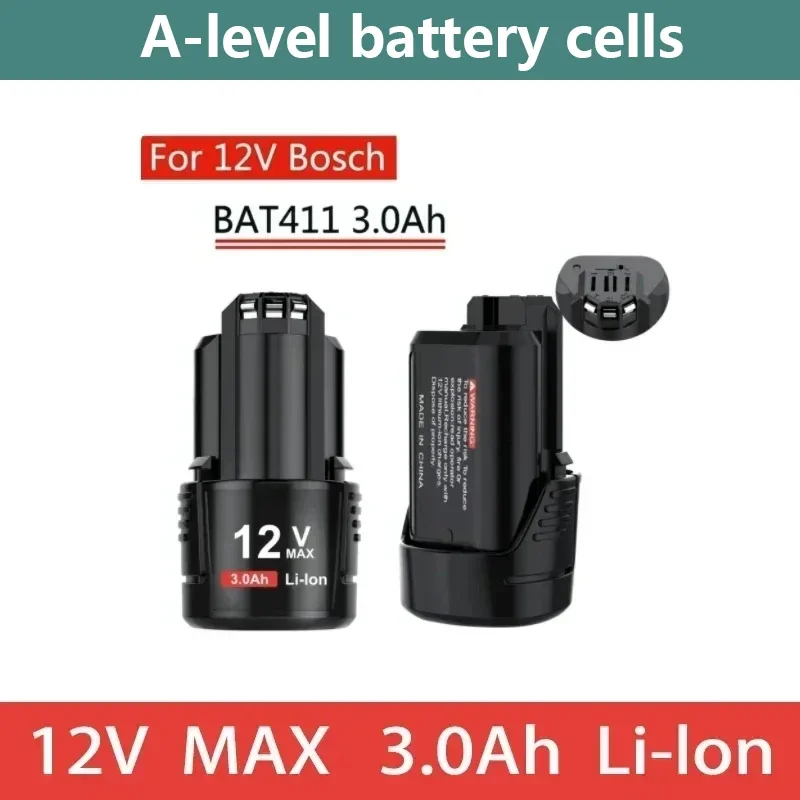 2024 Новые резервные батареи 12 в 3000 мАч Bat411 для Bosch Bat412a, Bat413a, D-70745GOP, 2607336013, 2607336014, PS20-2 in 18650
