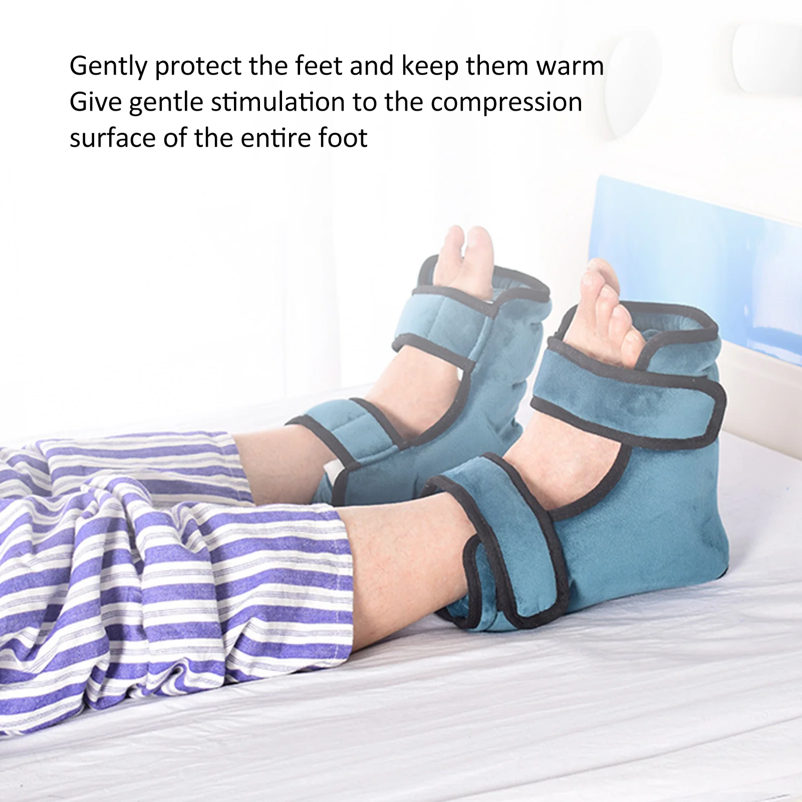Heel Protector Cushion Anti Bedsore Relieve Pressure Adjustable Skin Friendly Heel Protector Pillow Heel Cushion Protector 6