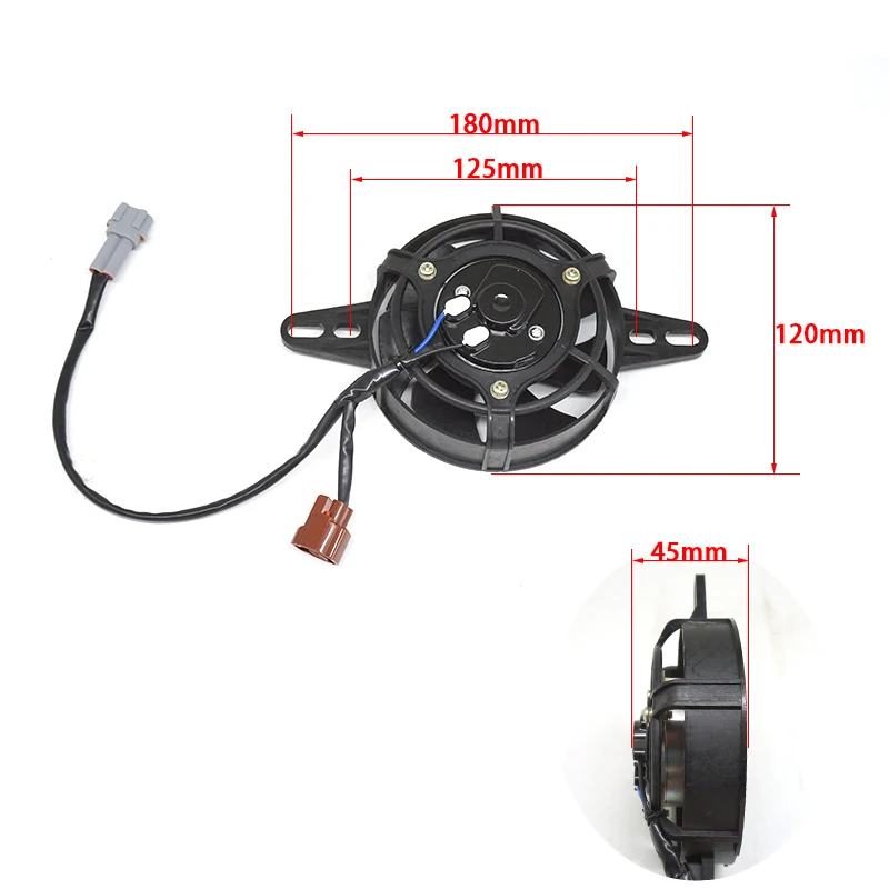 Motorcycle Radiator Water Tank Fan Cooler 12V Modification For SXF EXC CRF BSE Kayo T6 K6 HJ250H KEWS motorcycle cooling fan