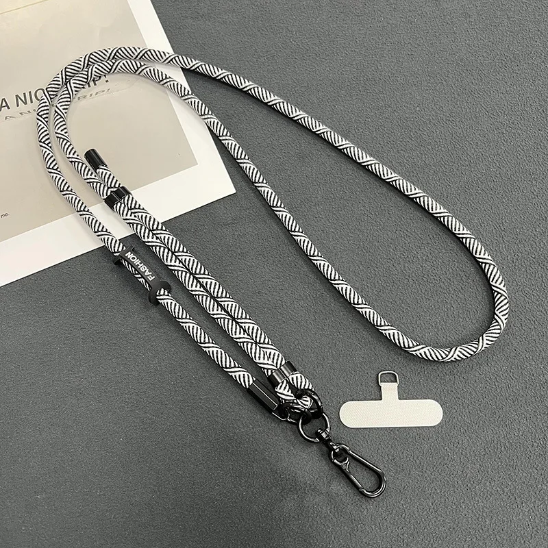 Versatile Crossbody Adjustable Phone Lanyard Strap with Detachable Neck Cord, 150cm
