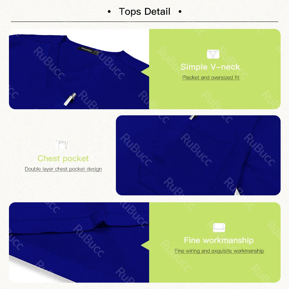 Hospital Doctor Uniforms Men Dental Clinic Scrubs Nurse Accessories Short Sleeved Nursing Suit Medical Uniforms Suits