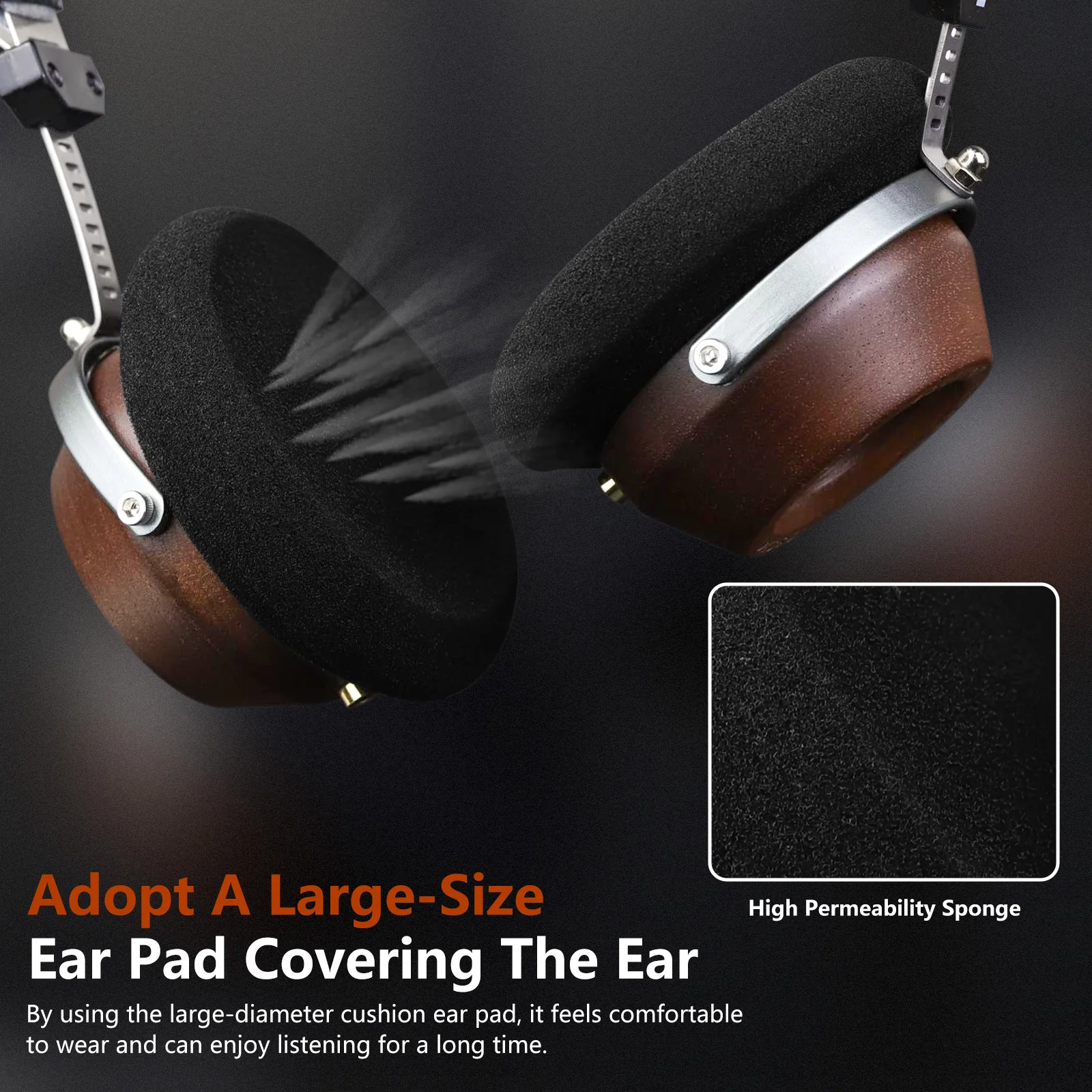 OKCSC M1 Pro Wooden HiFi Headphones thumbnail 10