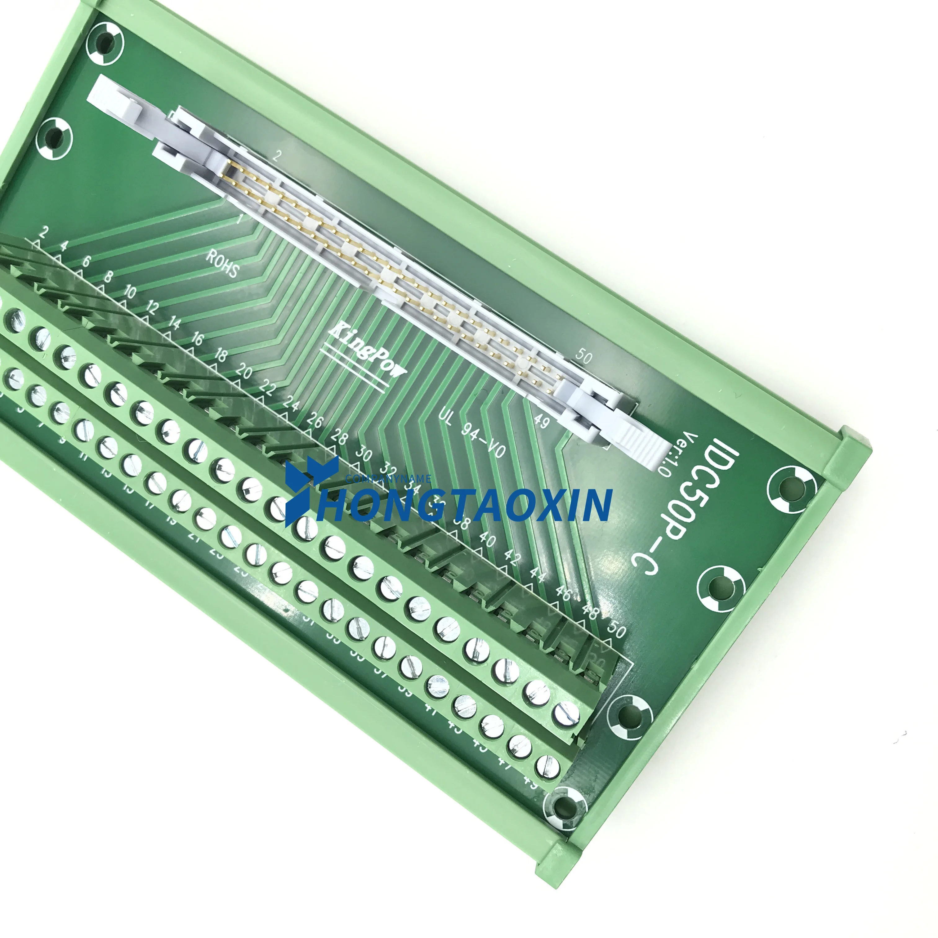 Conector DB50 a Terminal Conector DB50 a Terminal, Adaptador DB50 a de Placa de Ruptura de Puerto de 50 Pines Montaje en Riel DIN DC60V DB50‑M7