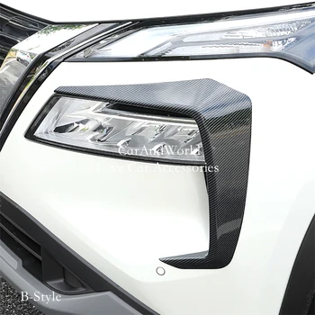 Nissan X-Trail / Rogue T33 2021–2025 Front Fog Light Eyebrow Covers ABS Chrome Trim Protector (2-Piece Set)