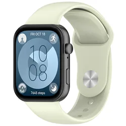 Soft Silicone Sports Strap - Comfortable & Durable Replacement Band, Correa Accessories for Huawei Watch Fit 4 - 5 (Official Green)