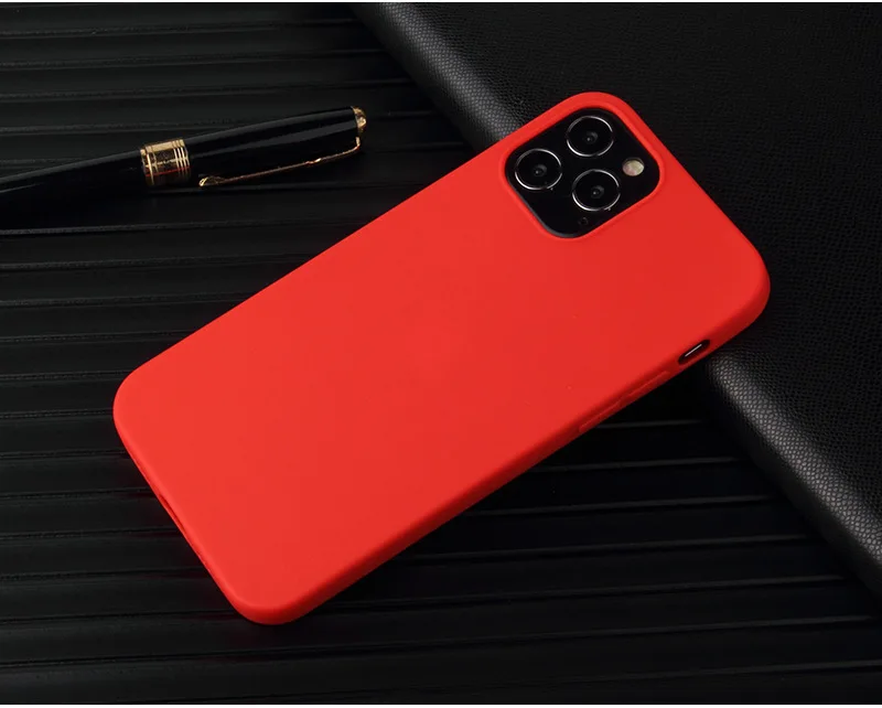 Matte Light Pink Soft Silicone TPU Phone Case
