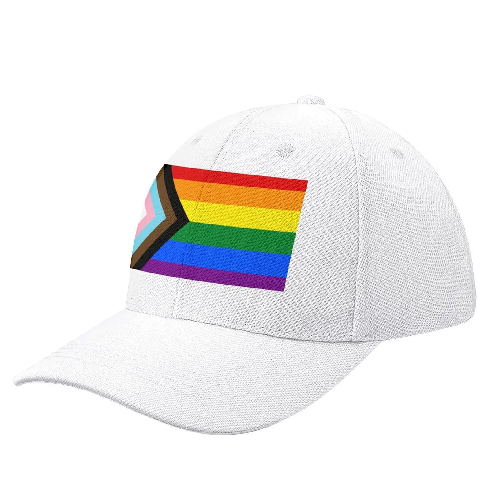 Progress Pride flag design Baseball Cap Beach hard hat Men's Women's