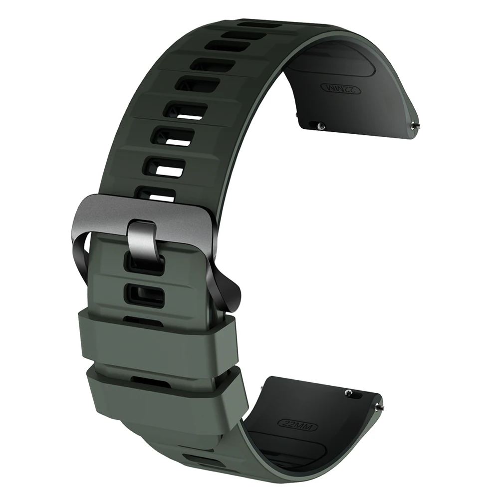 Silicone Sport Strap - Versatile 20mm/22mm Bracelet Accessory
