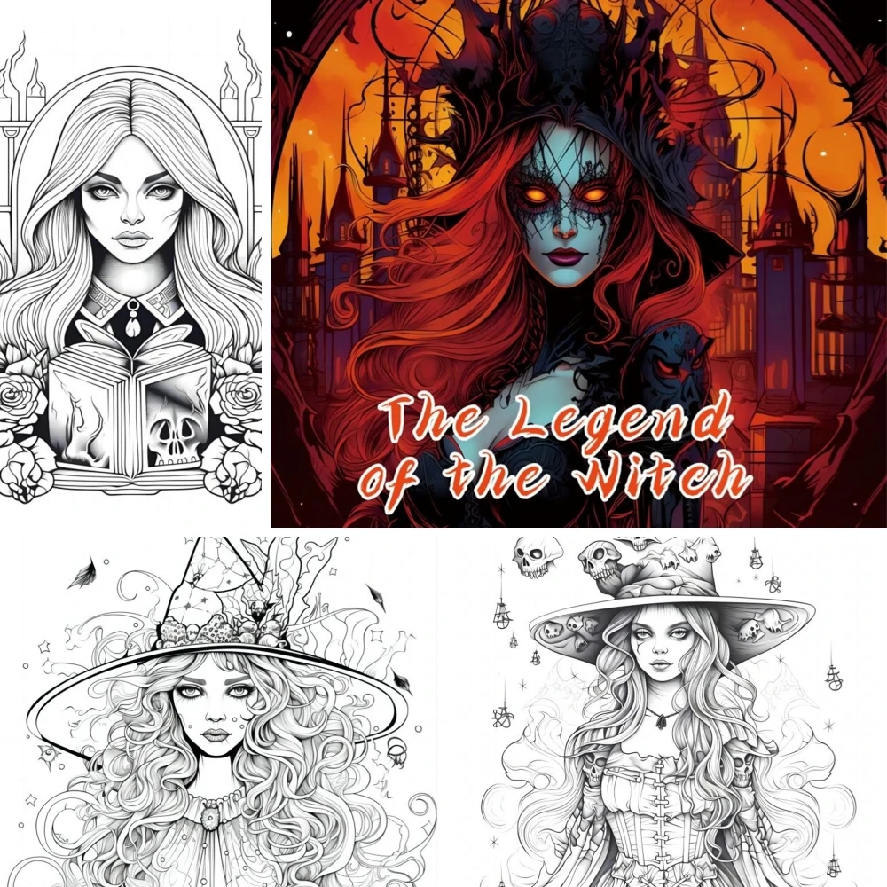 1pc Art Coloring Book Original Upgraded Paper 70g/sqm 22pcs Single Pages Coloring Books Gift For Holiday Birthday Party Relieve 4