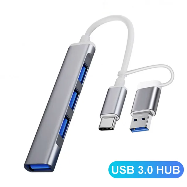 4 Ports USB Type C HUB 3.0 Dock Station USB 3.0 HUB USB C HUB Multi Splitter Adapter OTG For Lenovo HUAWEI Xiaomi Macbook PC