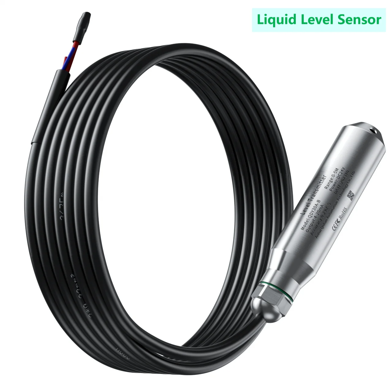 0-10V Submersible Liquid Level Sensor 0-5M 10M 15M 20M Submersible Liquid Level Transducer 0-3.3V Submersible Level Transmitter