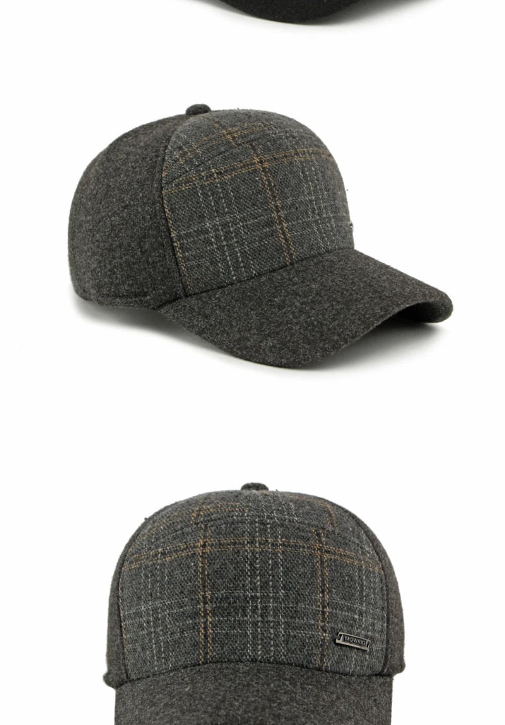 HT5010 Dicke Warme Winter Kappe Männer Hohe Qualität Wolle Baseball Hut Männlichen Schnee Ski Earflap Kappe Einstellbare Baseball Kappe Vater Papa Hut – Detail 10
