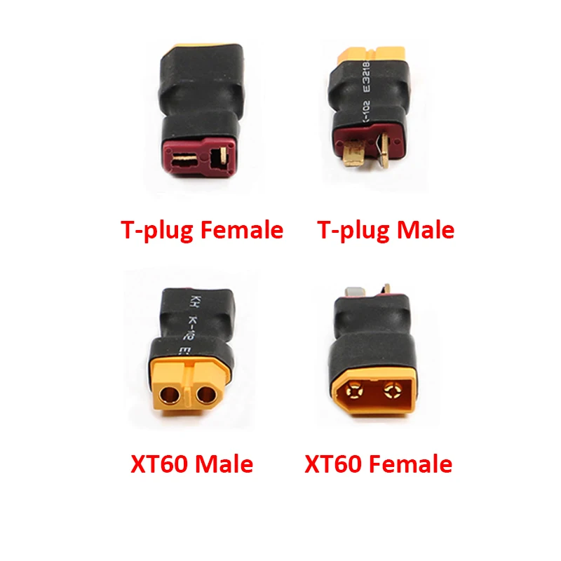 Connecteurs XT60 femelle vers T-connecteur mâle, lot de 10 pour modélisme RC